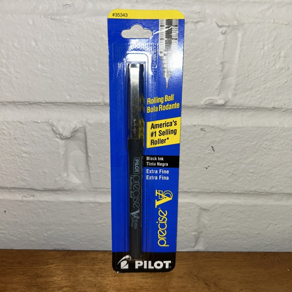 NEW Vintage Pilot Precise‎ V5 Extra Fine Point Rolling Ball Pen Black